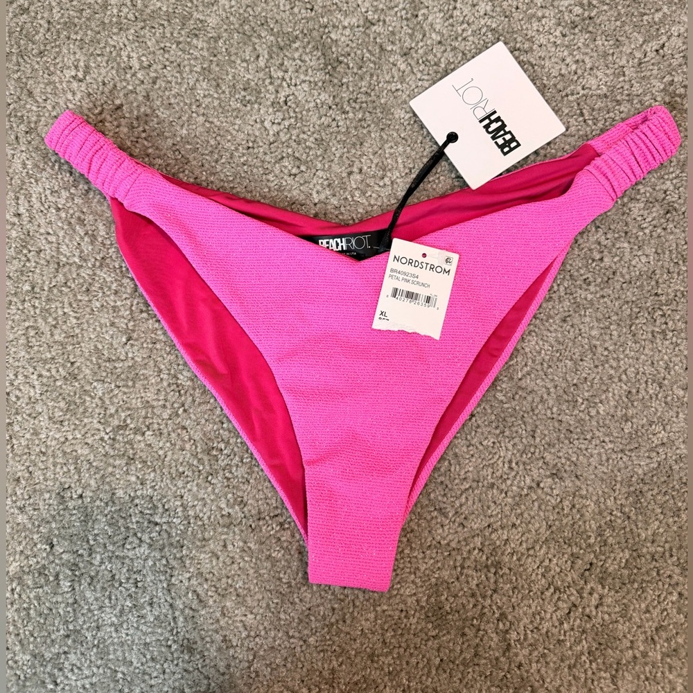 Beach Riot Hot Pink Bikini Bottom